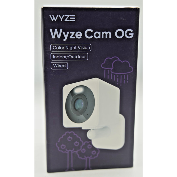 Wyze Other - Cam OG Indoor/Outdoor 1080p Wi-Fi Smart Home Security Camera with Color Night...